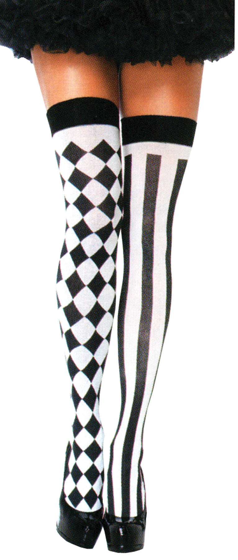 Harlequin Thigh-High Stockings