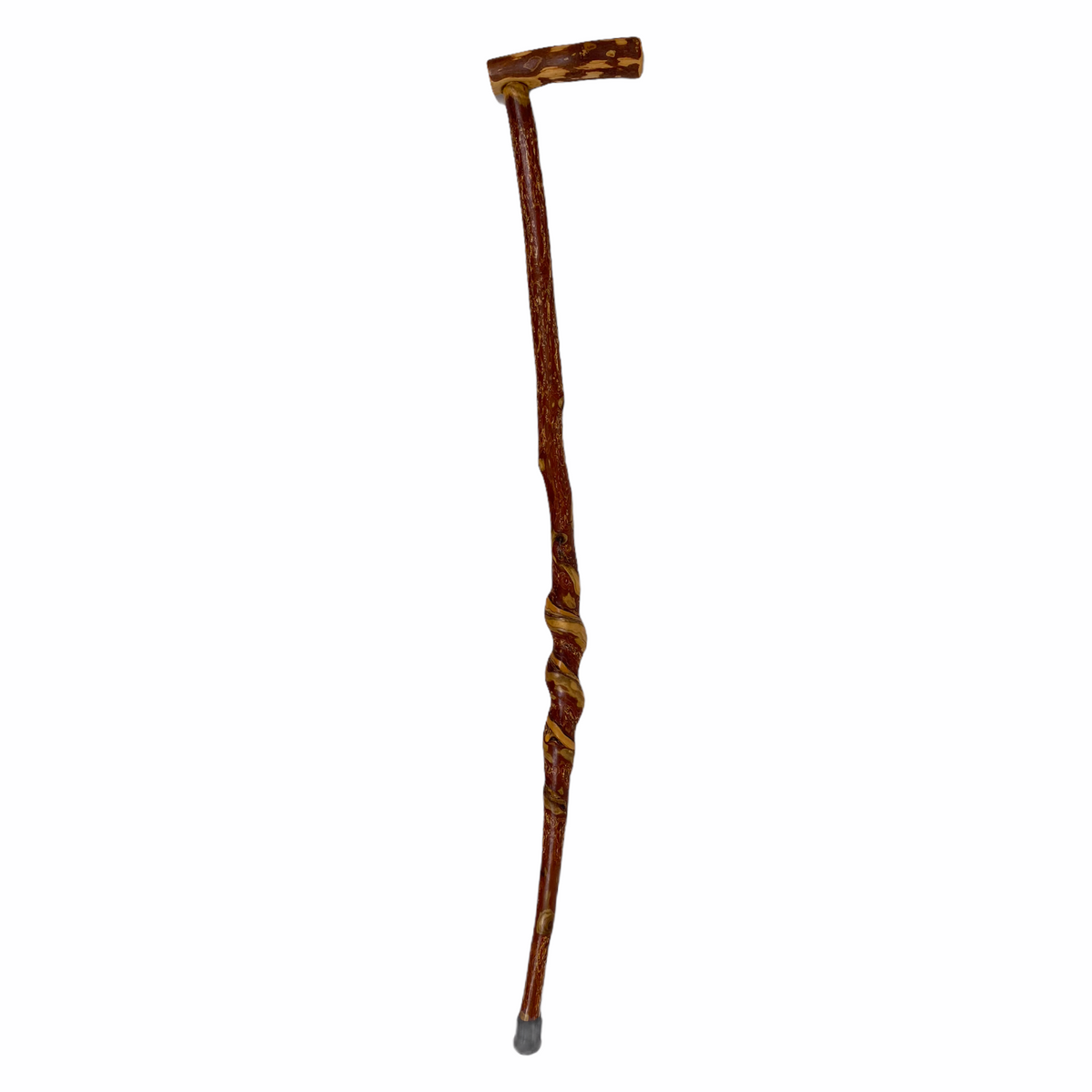 Natural Spiral Vine Twisted Wood Walking Cane - 36.5"