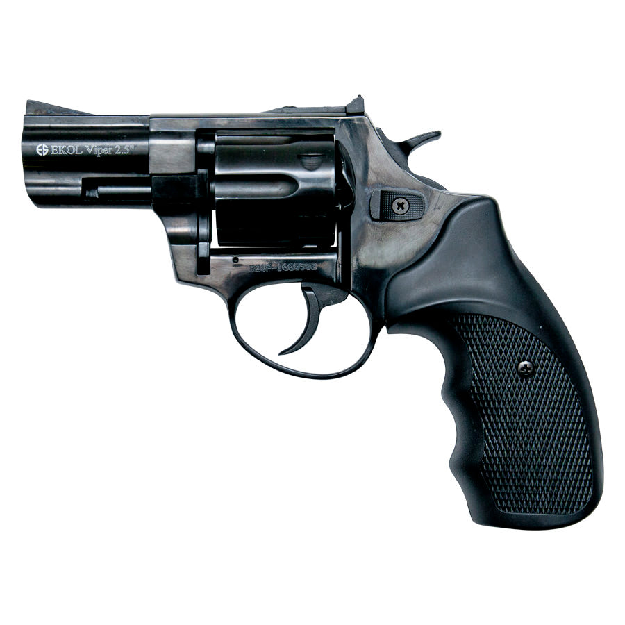 Viper 2.5 Inch Barrel 9MM Blank Firing Revolver Black Finish