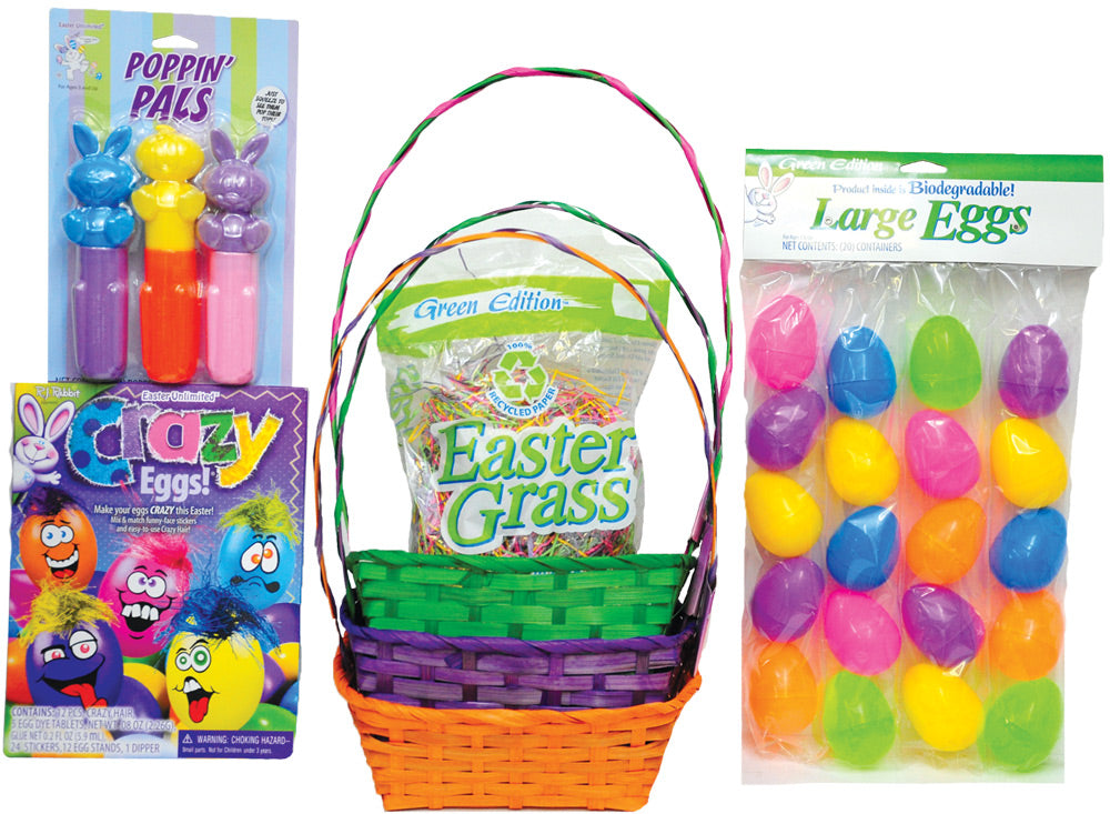 Easter Basket Pr/Or/Gr Kit