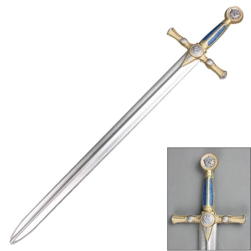 40" Masonic Foam Cosplay Sword with Metallic Chrome Blade - TOPHATTER'S ARMORY DEALS
