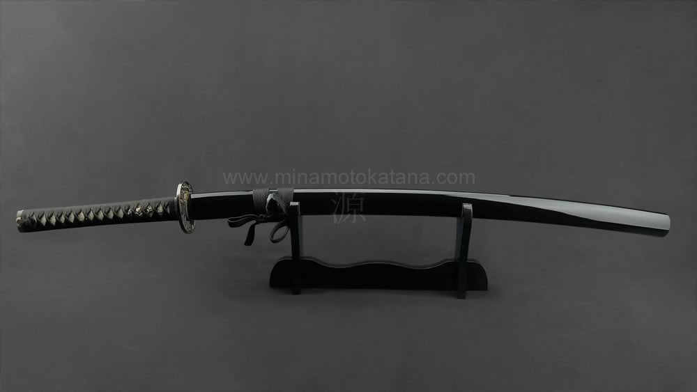 "Warrior's Rage" (Black) Hand Forged Katana In Clay Tempered 1060 HCS