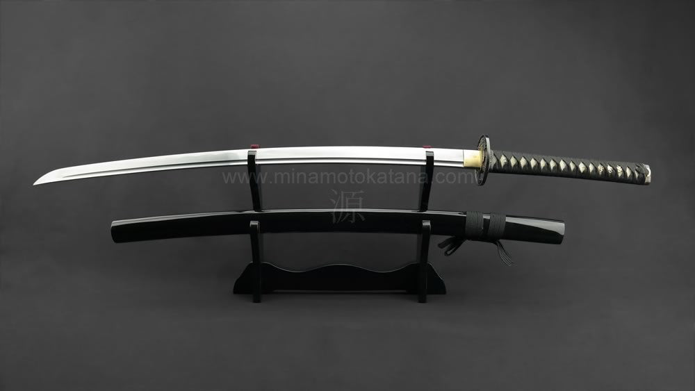 "Warrior's Rage" (Black) Hand Forged Katana In Clay Tempered 1060 HCS