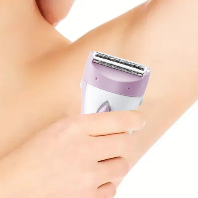 USB Rechargeable Women’s Electric Razor Full-Body Hair Removal Pink