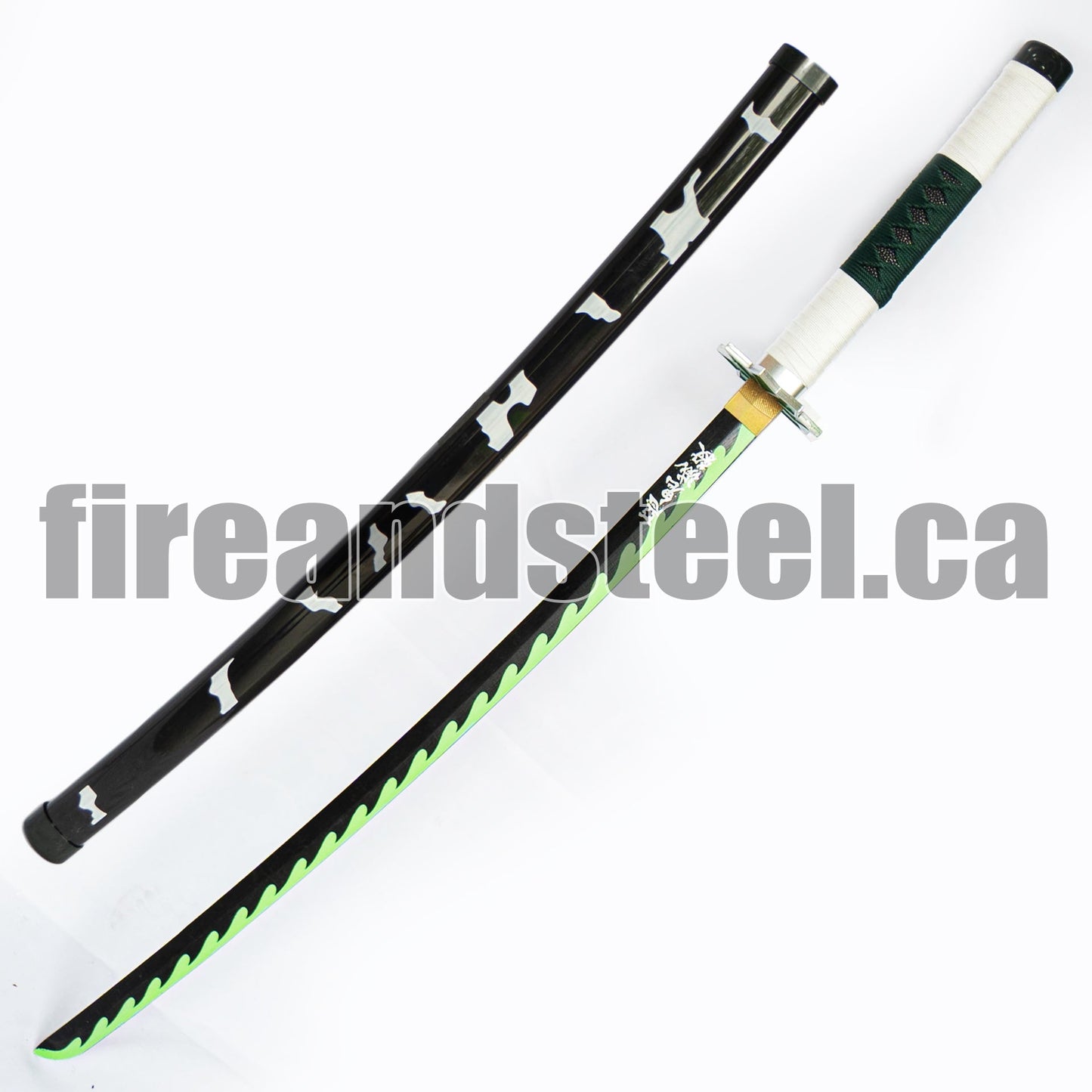 Sanemi Shinazugawa's Green Nichirin Katana (Wood)
