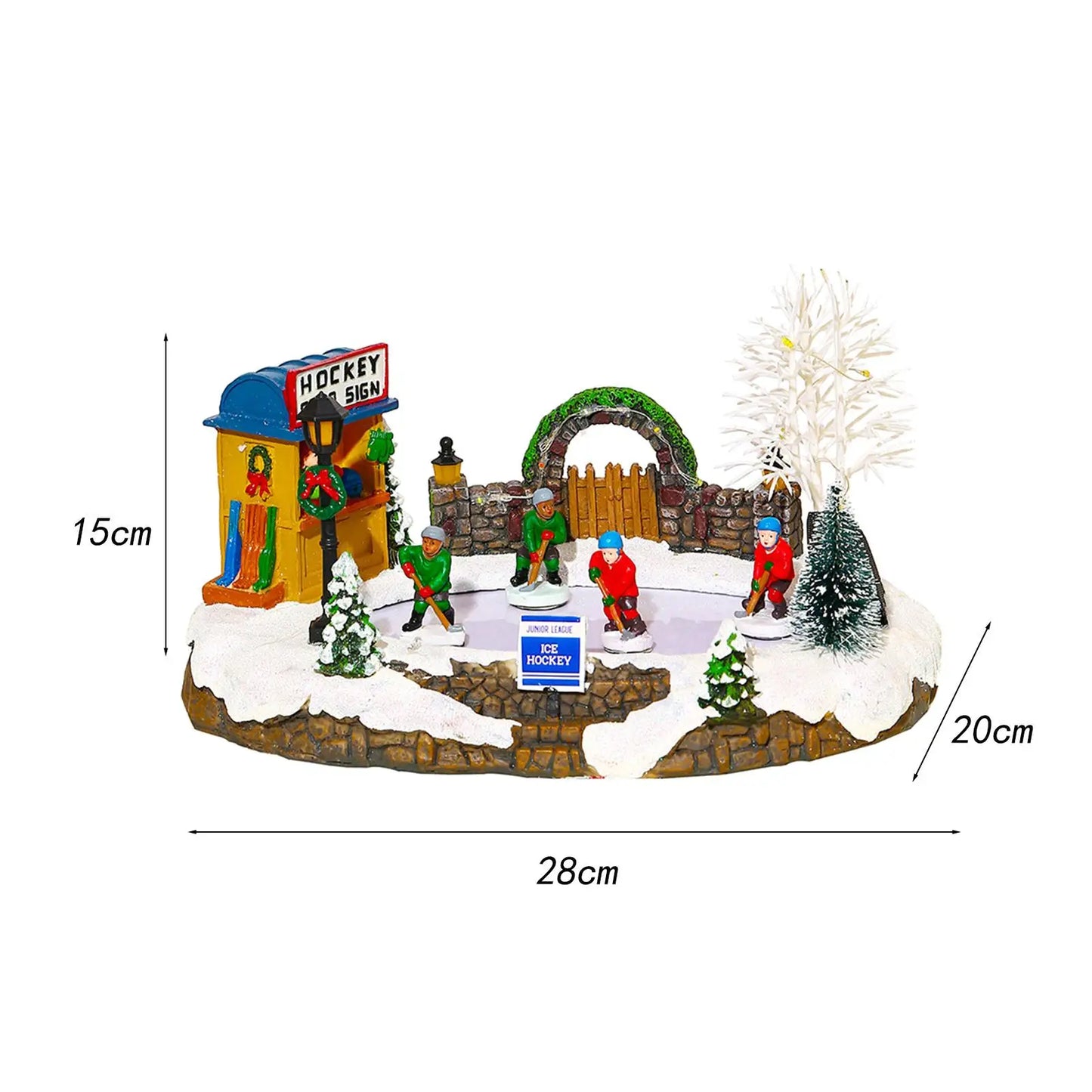 Christmas Music Luminous House with LED Lights