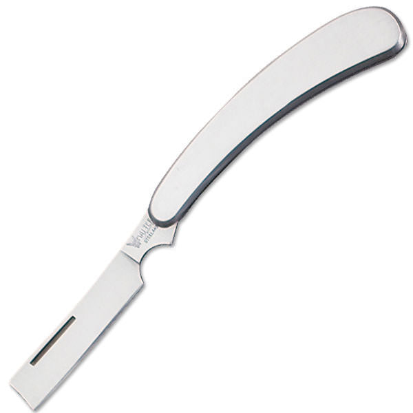 Stainless Steel Straight Razor Blade Folding Pocket Knife - TOPHATTER'S ARMORY DEALS