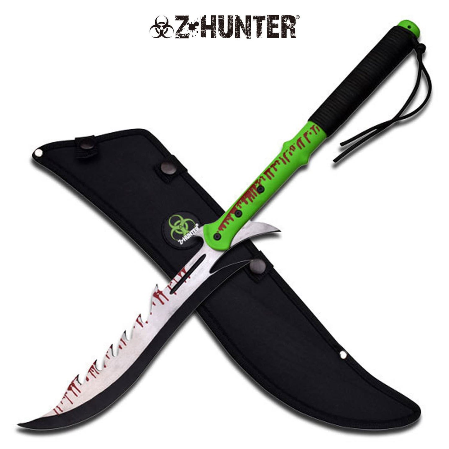 Saw Back Zombie Hunter Machete Sword