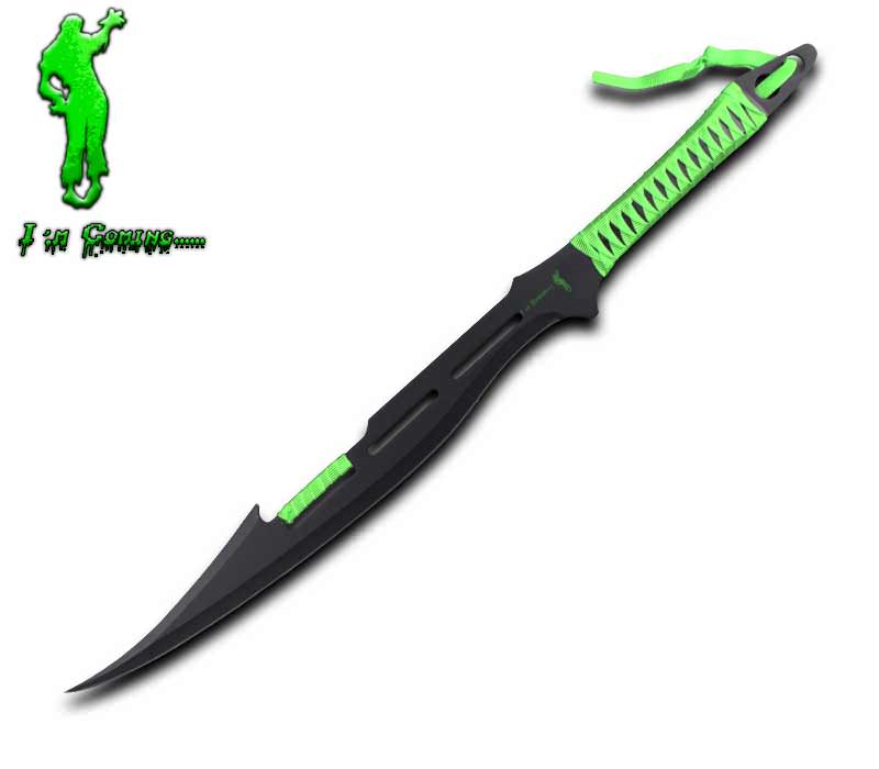 Zombie Killer Apocalyptic Decapitator Sword - I'm Coming.... - TOPHATTER'S ARMORY DEALS