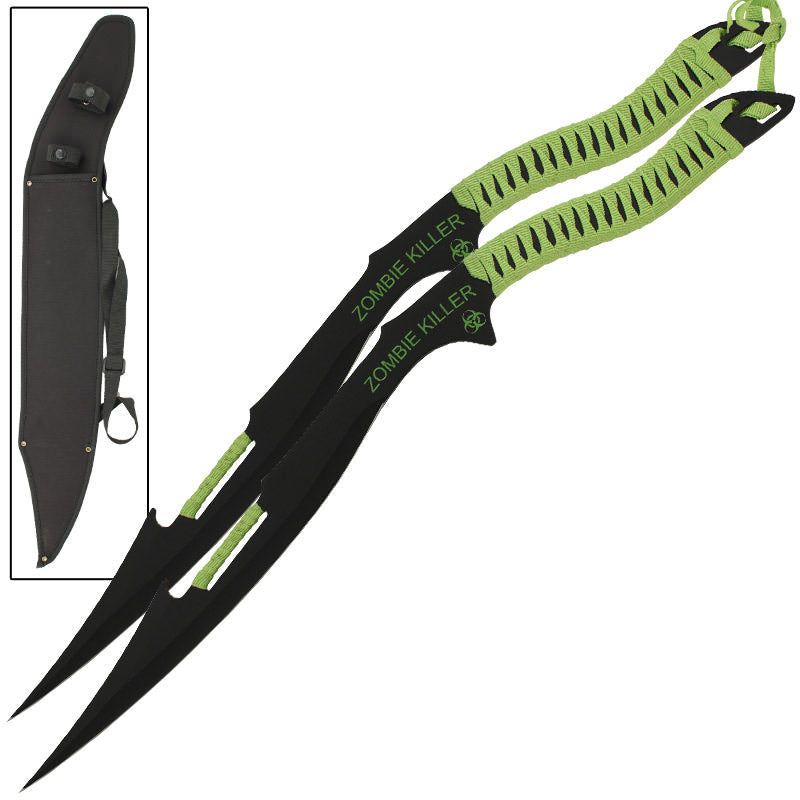 Zombie Killer War Blade 2 Pc Machete Sword Set