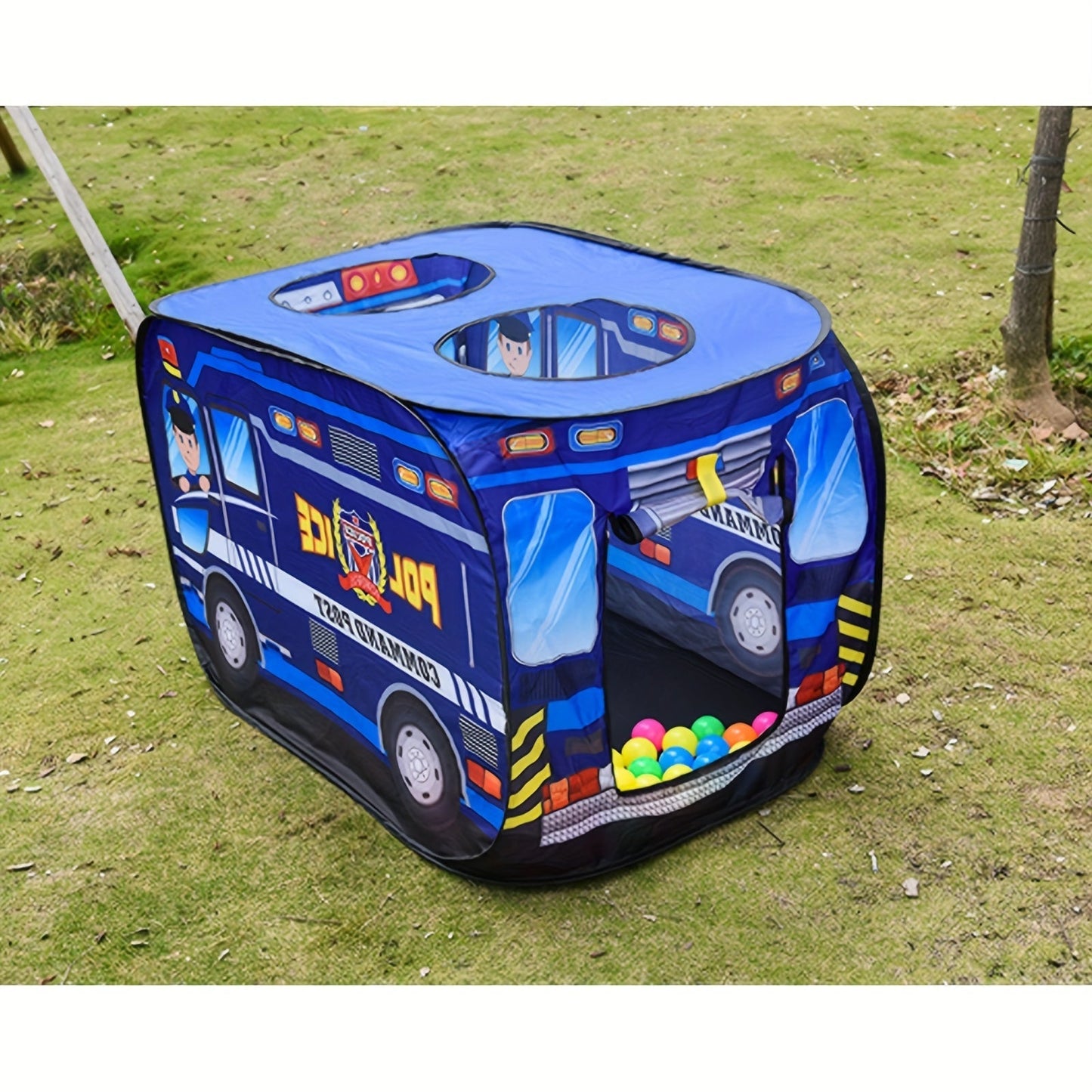 Police Car Play Tent with Sunroof