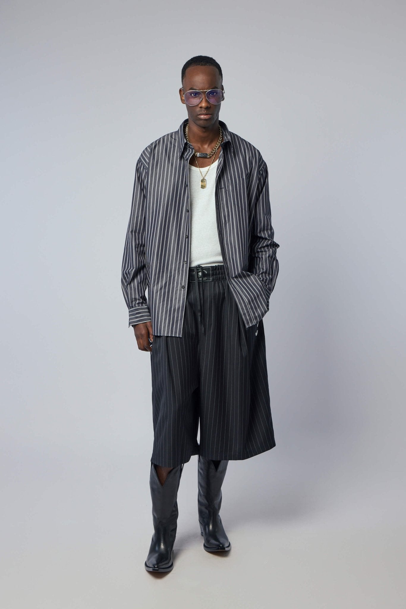 Pinstripe Long Short