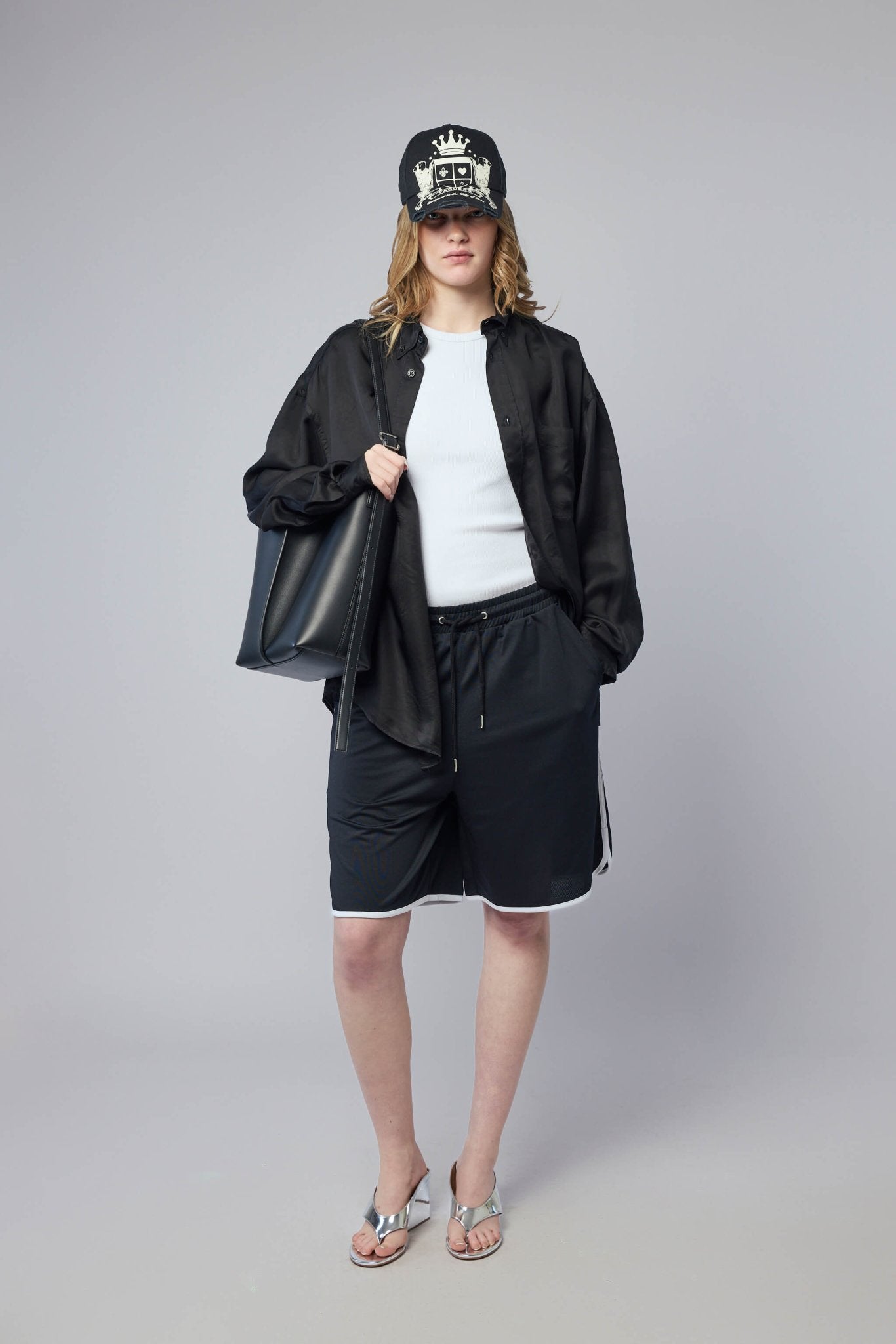 Essentials Stripe Mesh Shorts