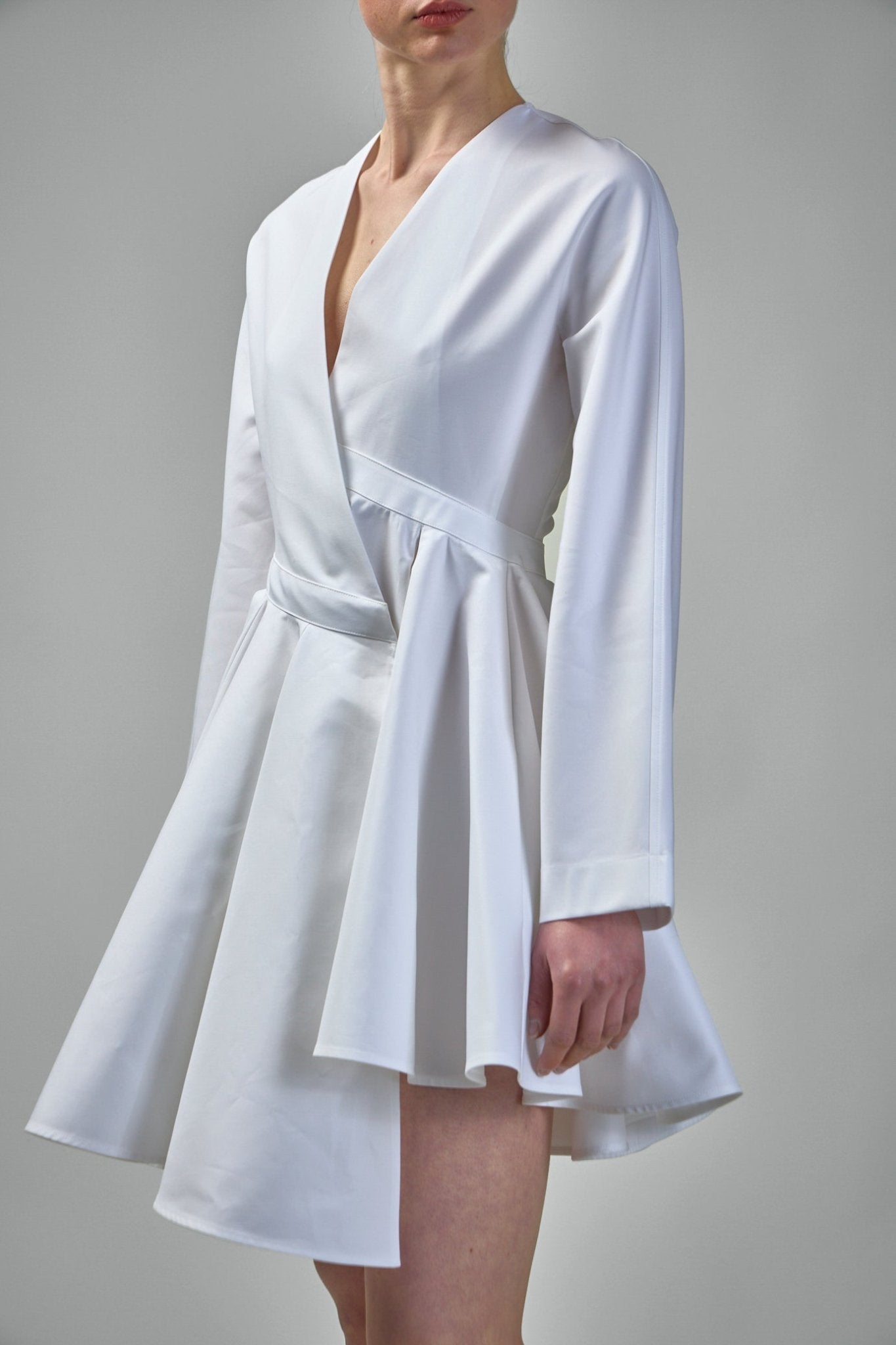 Asymmetric Belt Dress