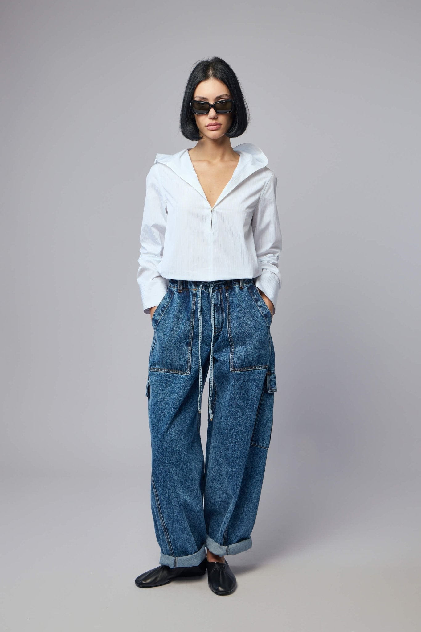 Cargo Denim Pants
