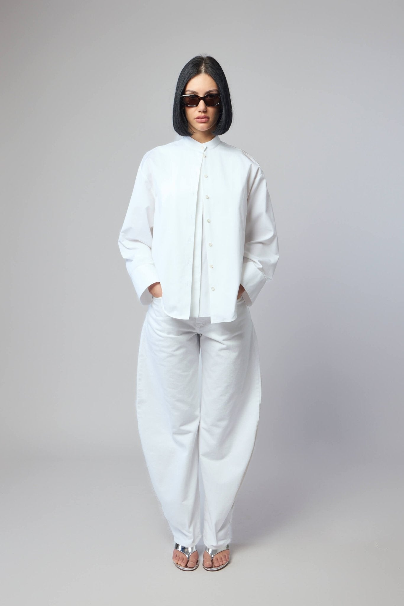 Layered Poplin Shirt