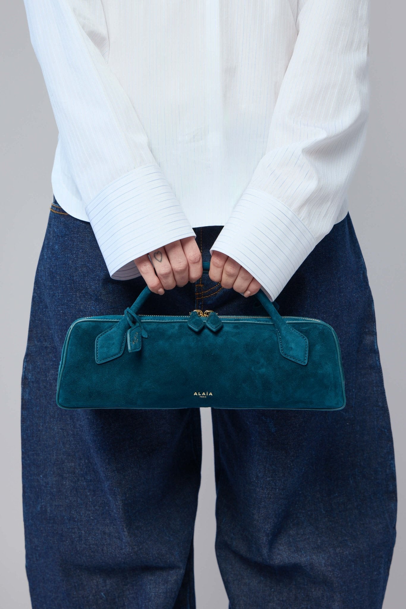Le Teckel Clutch in Suede