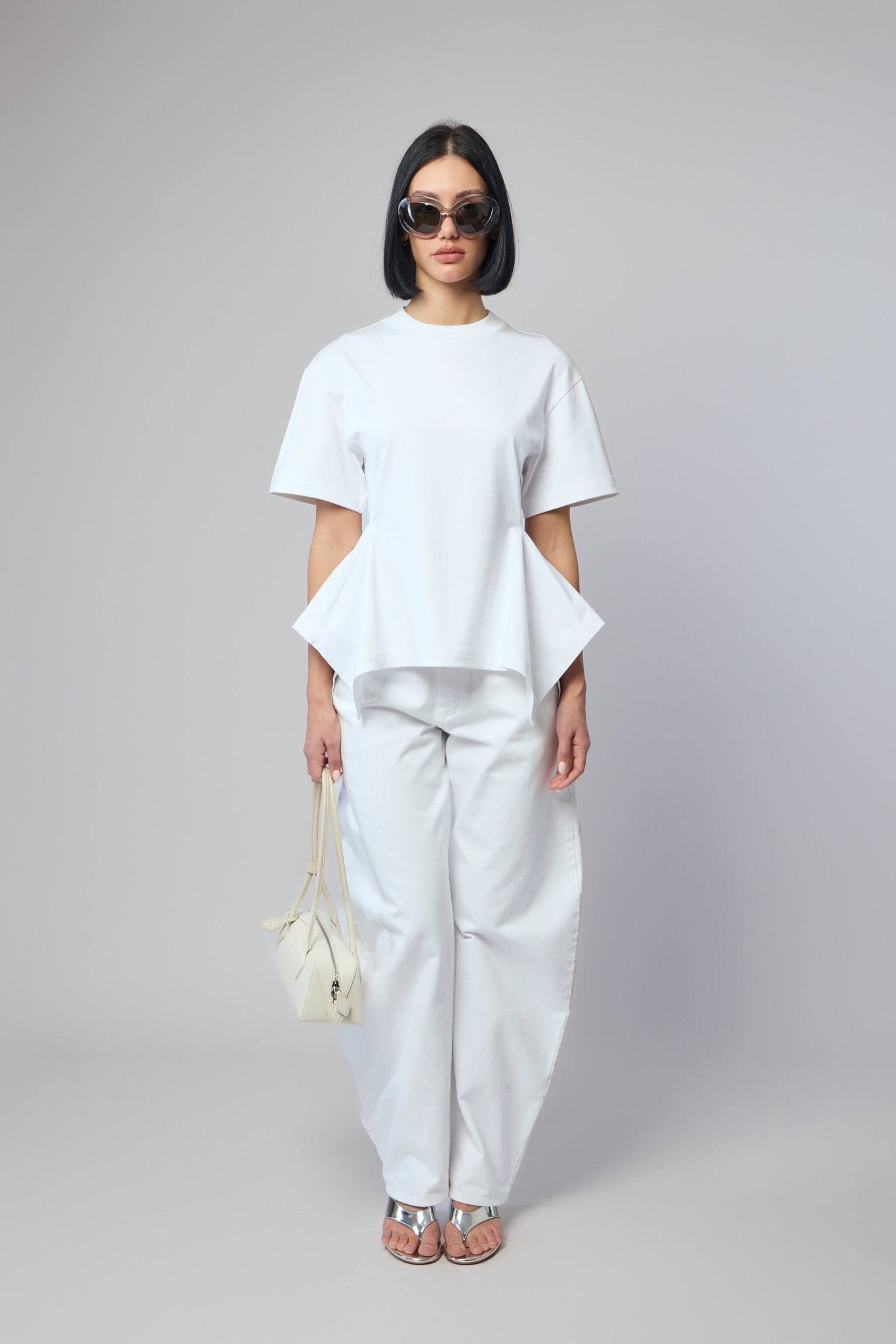 Paneled Cotton T-shirt