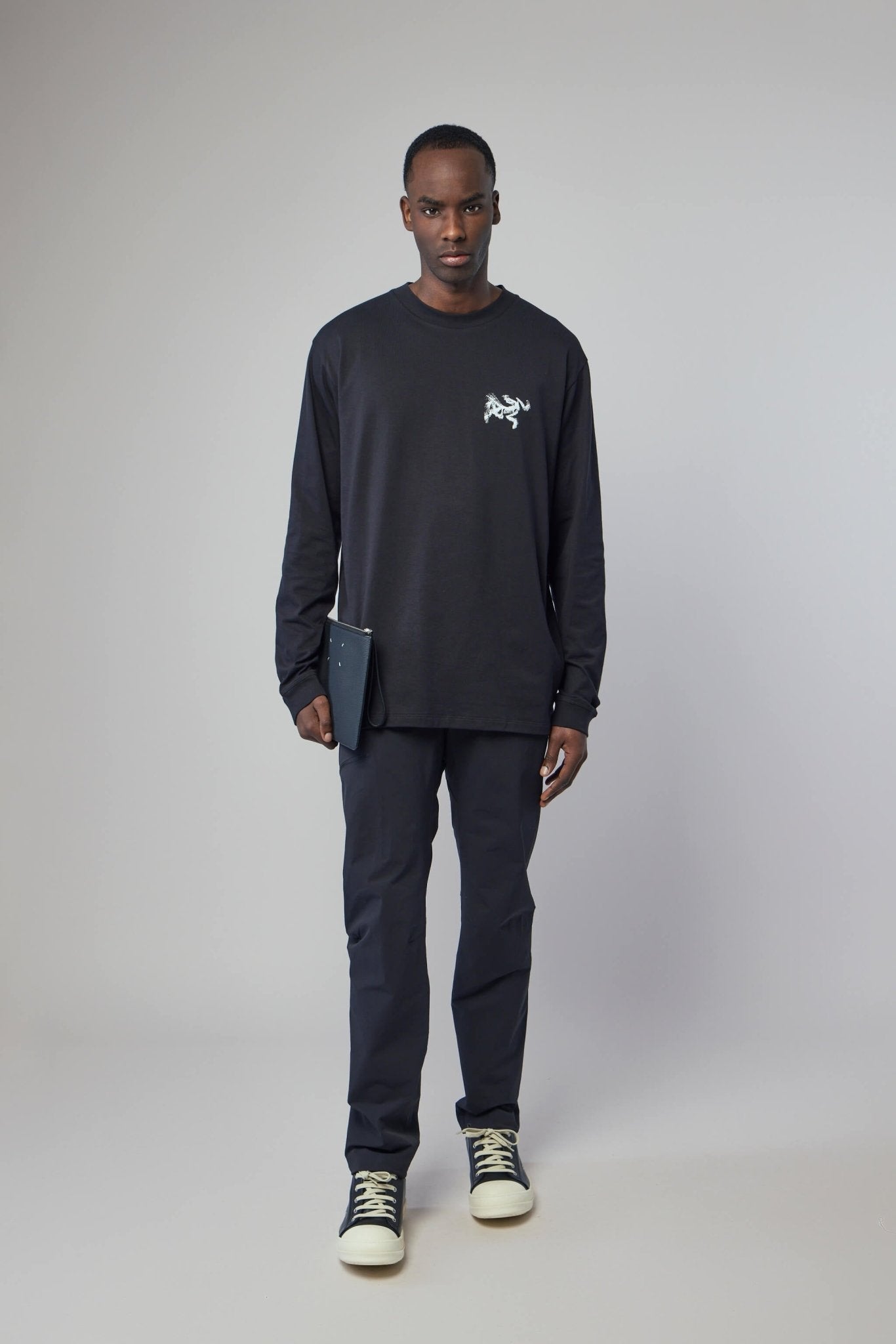 Kragg Sl Cotton Bird Tile Shirt Ls