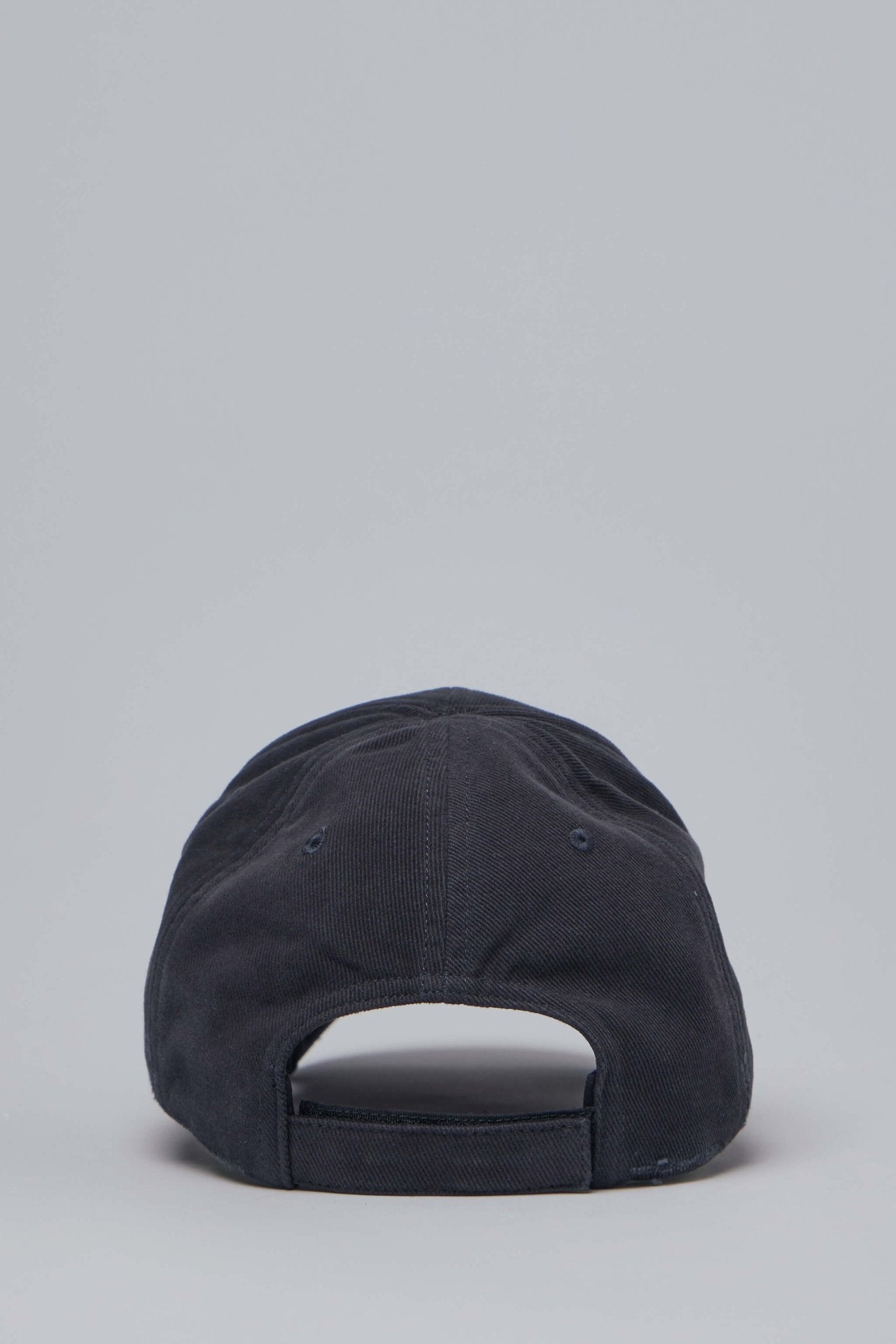Washed Black Distressed Cap