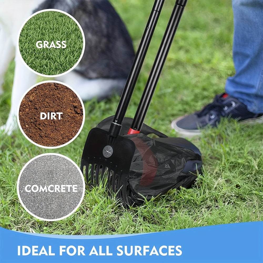 Dog Pooper Scooper Set with Swivel Bin