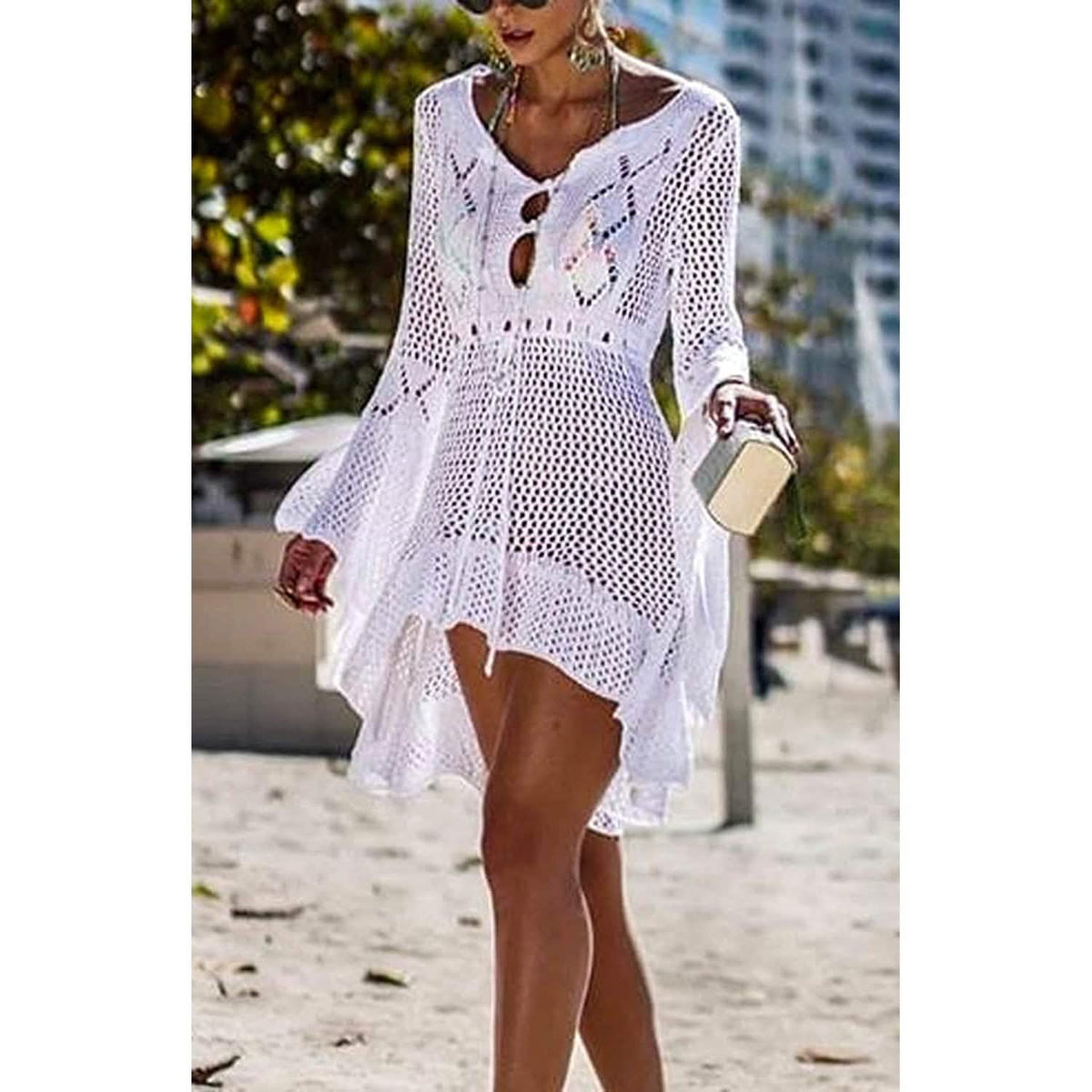 Beach Tops Sexy Perspective Cover Dress