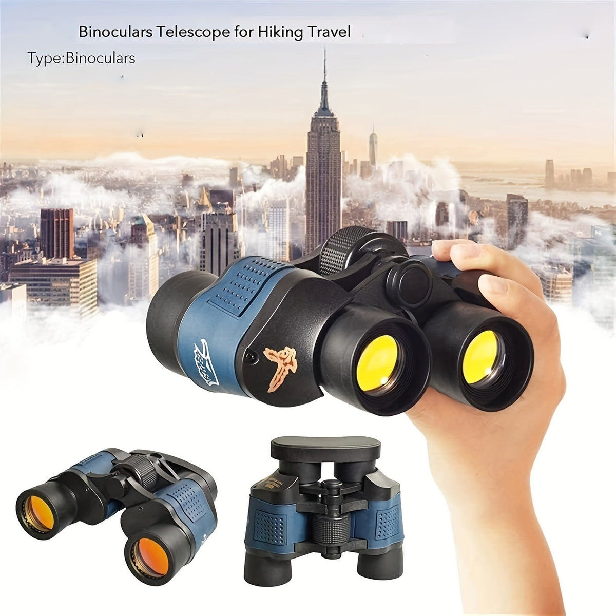 Compact Binoculars for Adults and Kids, Large Eyepiece with Low Light Vision