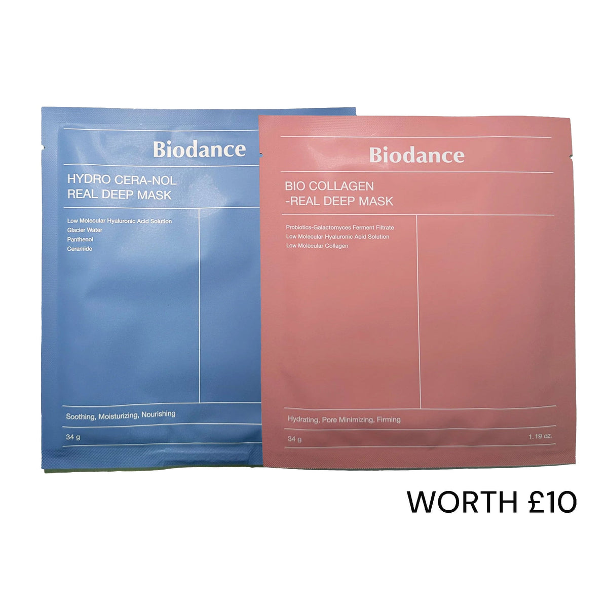 Biodance Bio-Collagen & Hydro Cera-Nol Deep Sheet Mask Duo