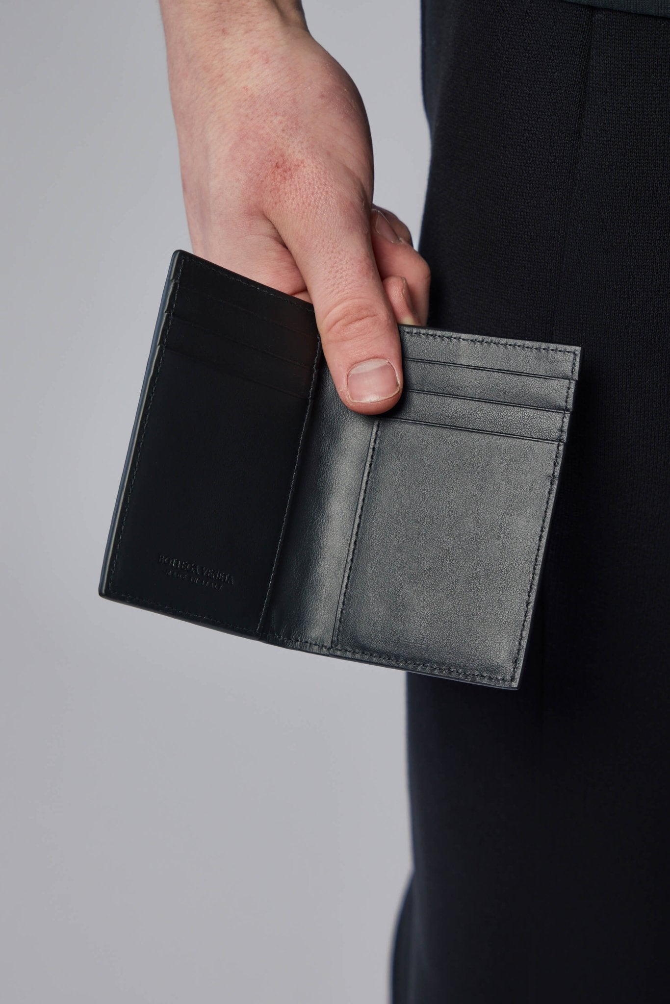 Intrecciato Flap Card Case