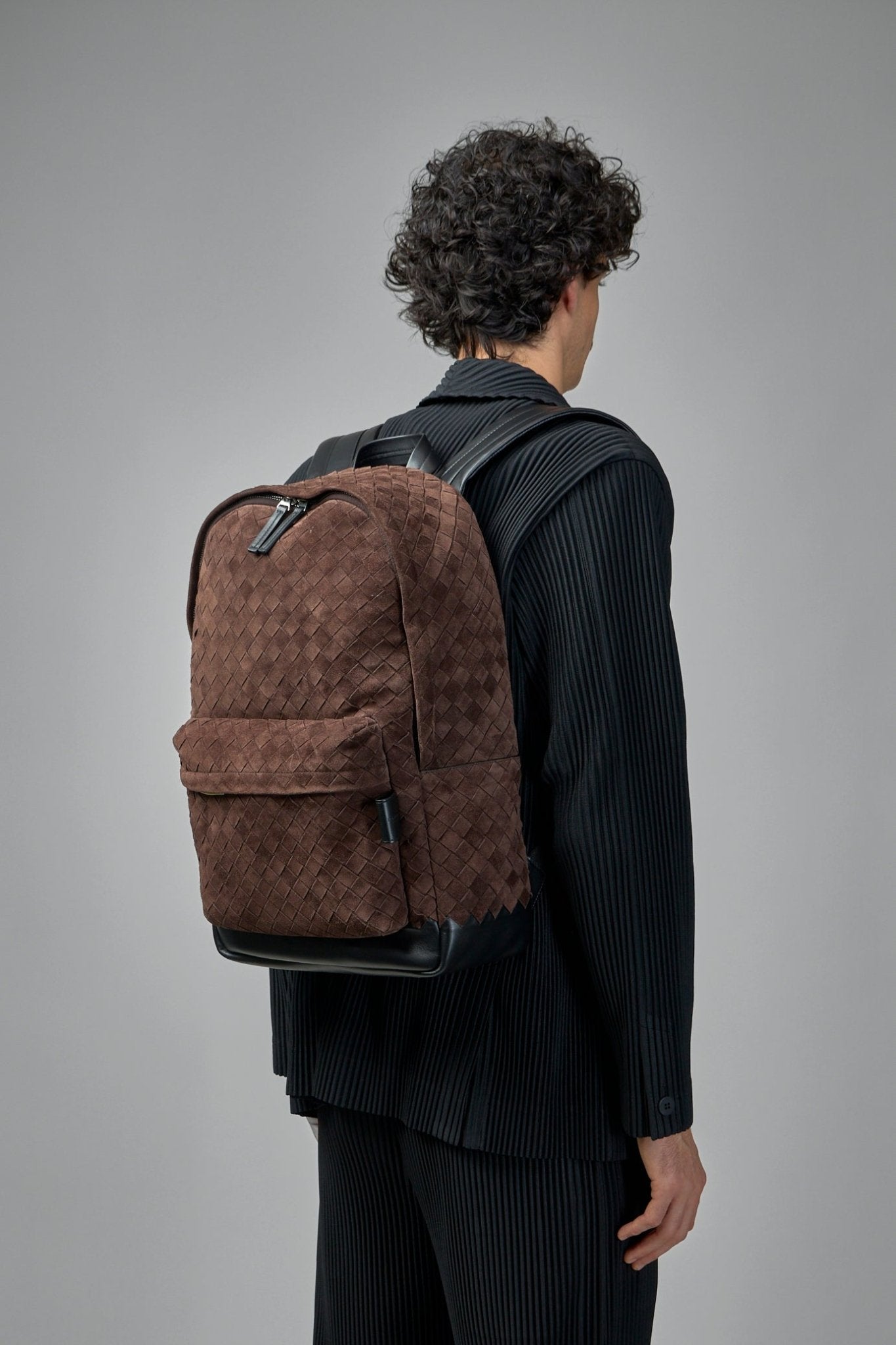 Intrecciato Suede Backpack