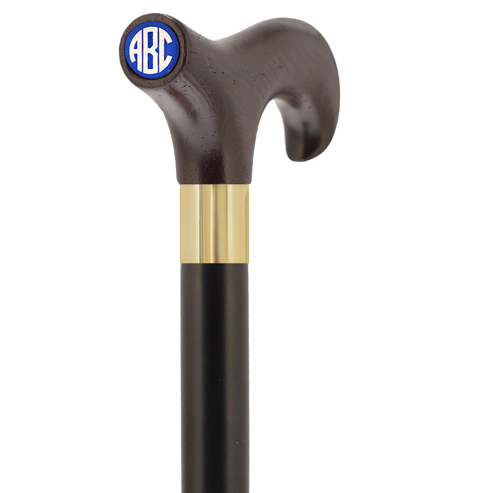 Custom-Engraved Wooden Cane: Choose Color & Personalize