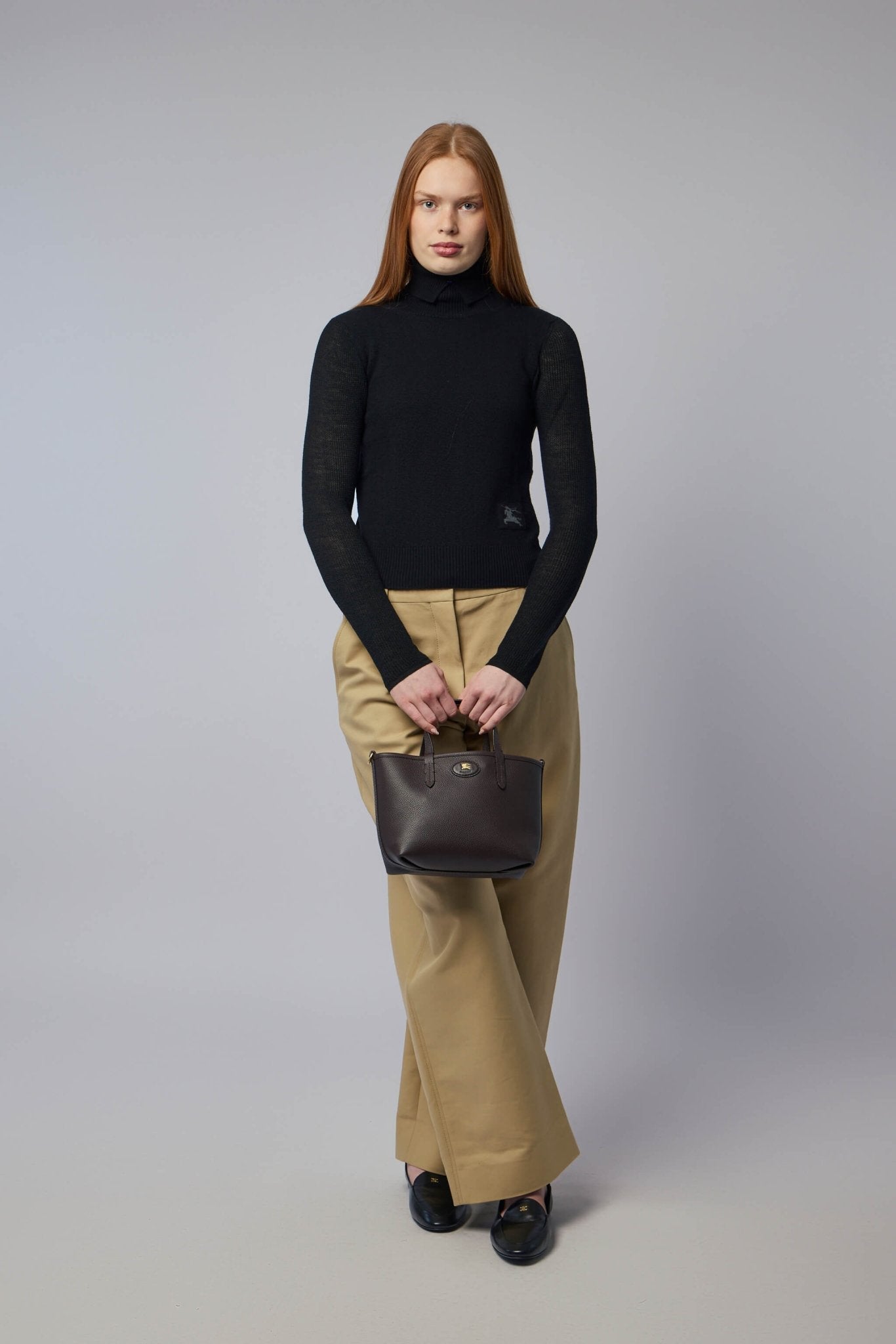 Black Wool Blend Sweater