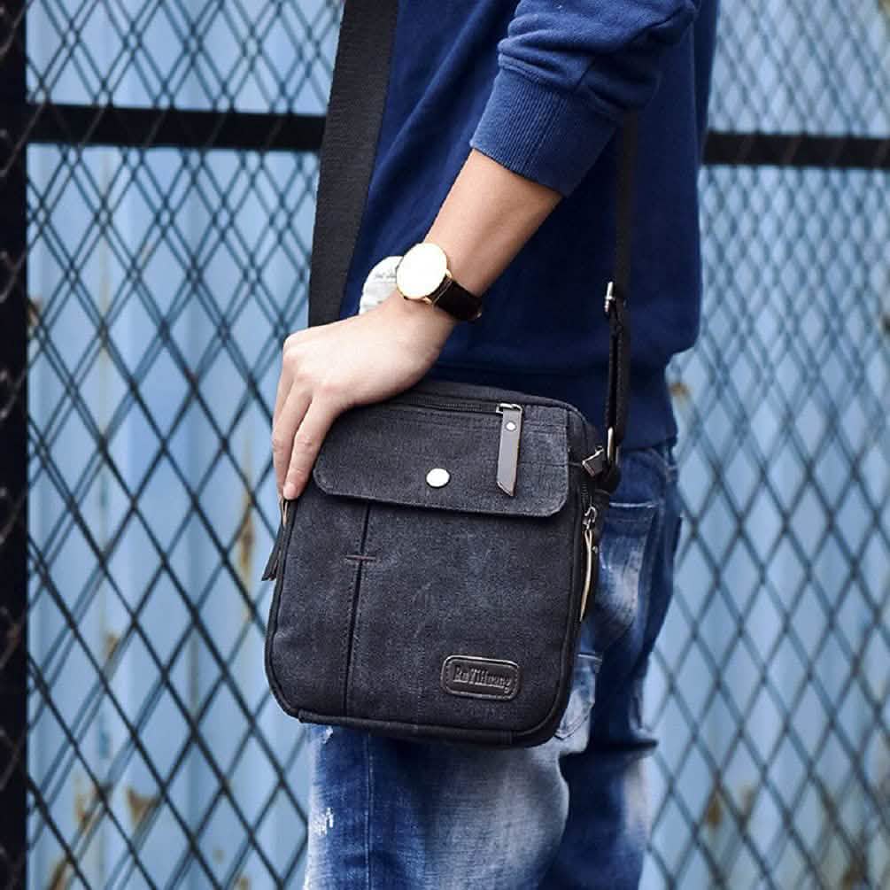 Canvas Travel Wallet Casual Messenger Bag