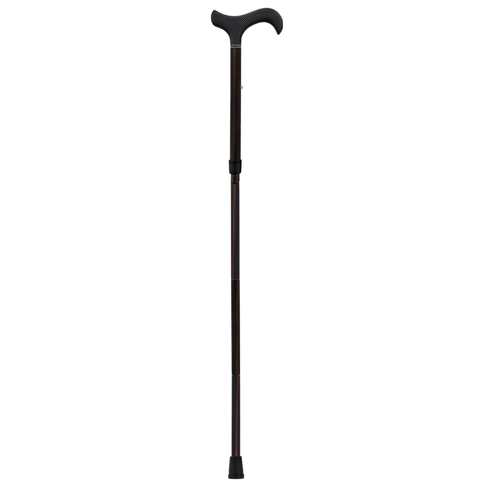 Exotic Ebony Wrapped Folding Carbon Fiber Cane - Foldable, Adjustable