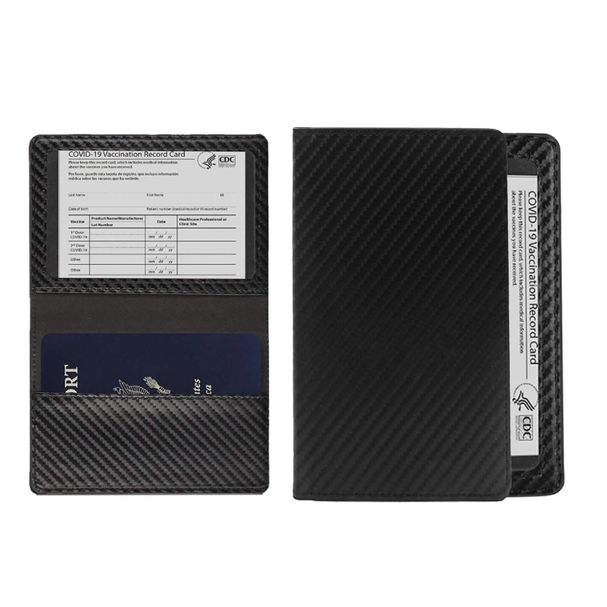 CDC Vaccination Card Holder And RFID Passport Organizer Holder