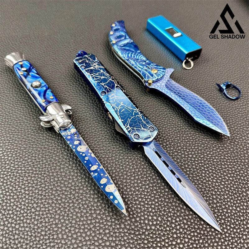 GS242-Limit 5pcs Blue Pocket defense Knife Tools Pack