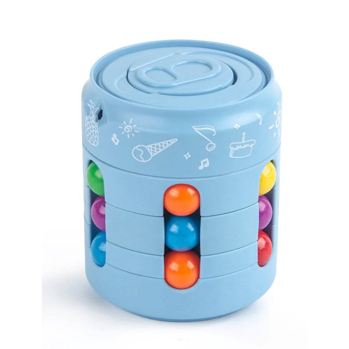Coke Rubik's Cube Fingertip Rotating Roller Toy