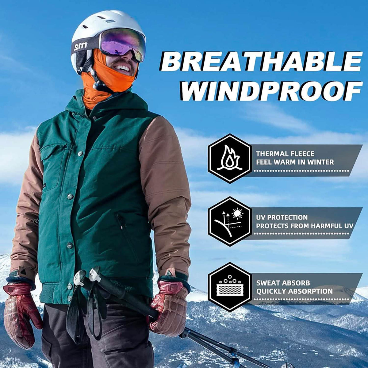 Cold Weather Ski Mask for Men