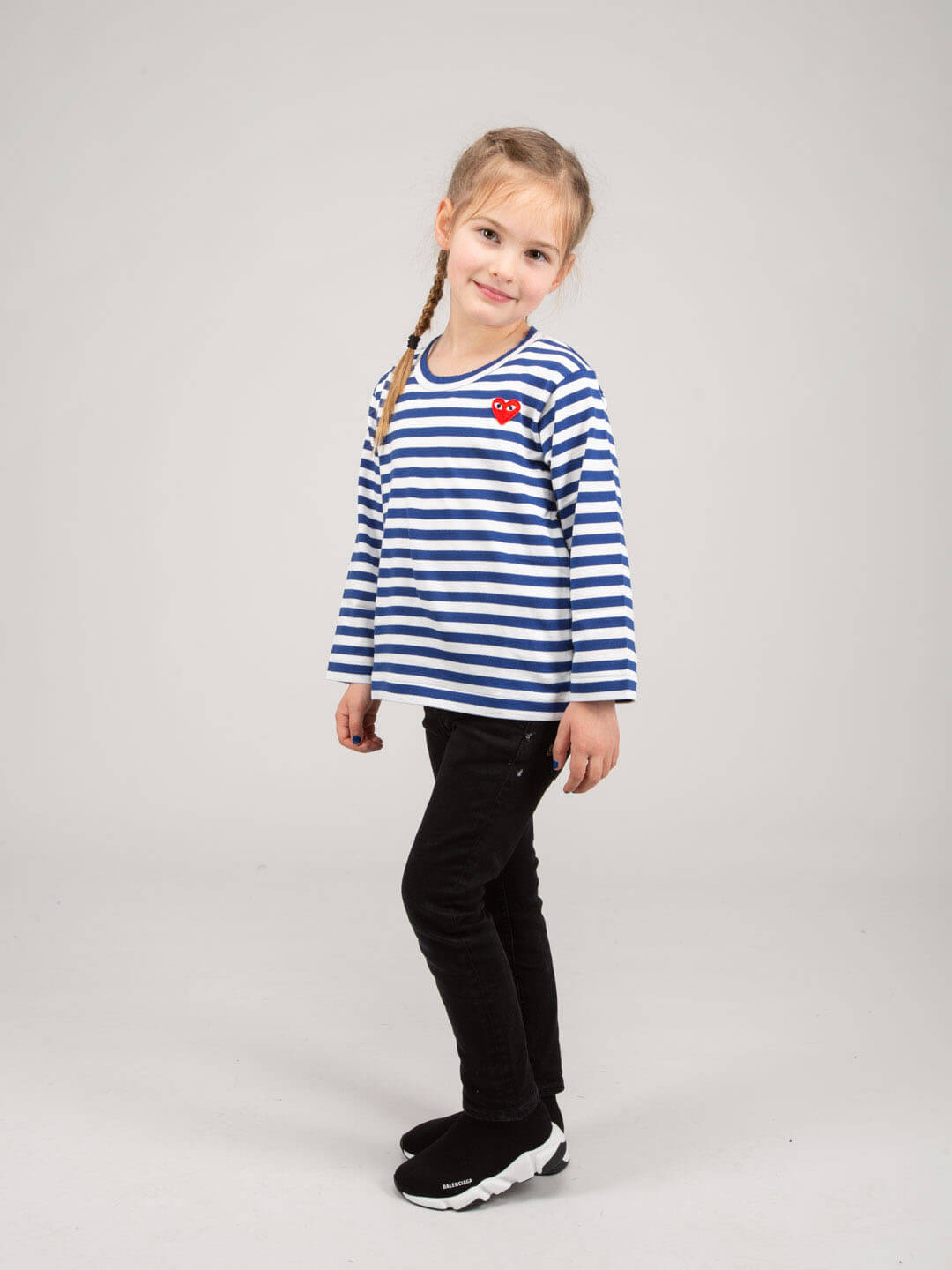 Kids Long-sleeve Stripe Cotton T-shirt