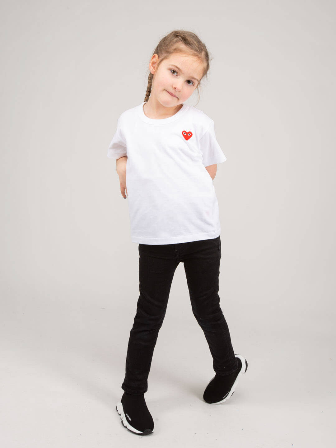 Kids Embroidered Heart T-shirt