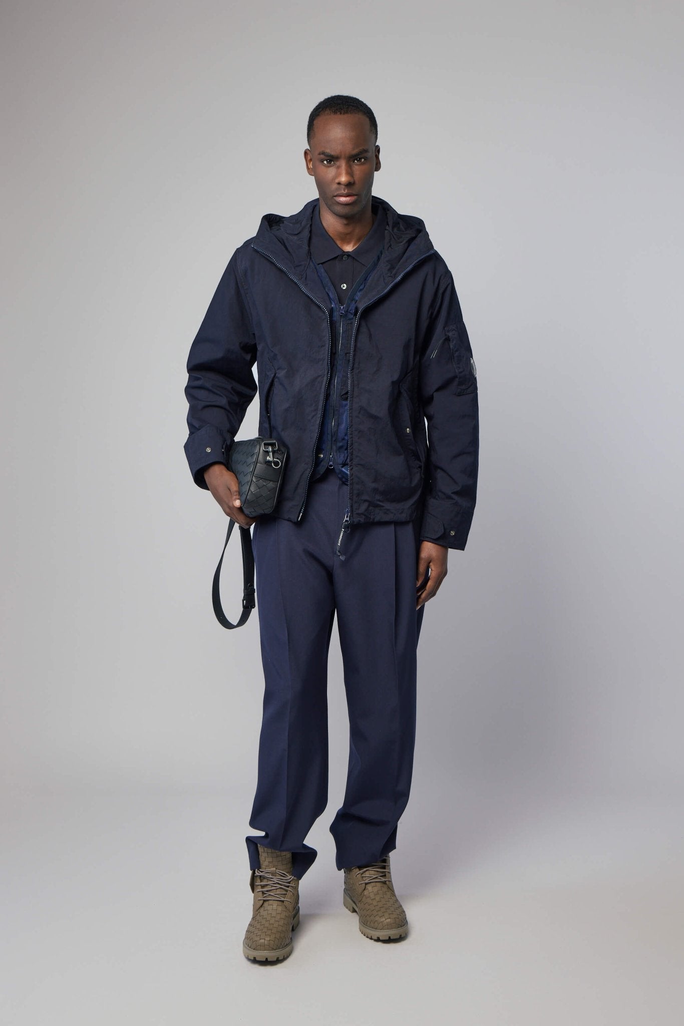 Twill Hooded Lens Jacket