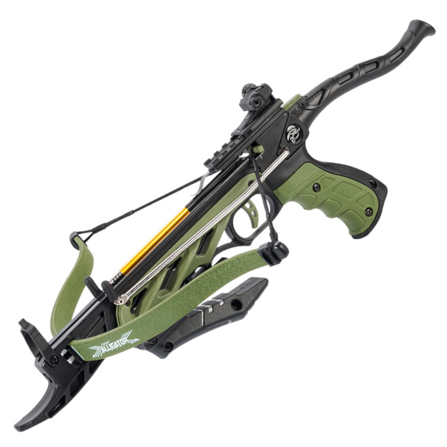 80lb Self Cocking Pistol CrossBow With Forearm Grip Olive - TOPHATTER'S ARMORY DEALS
