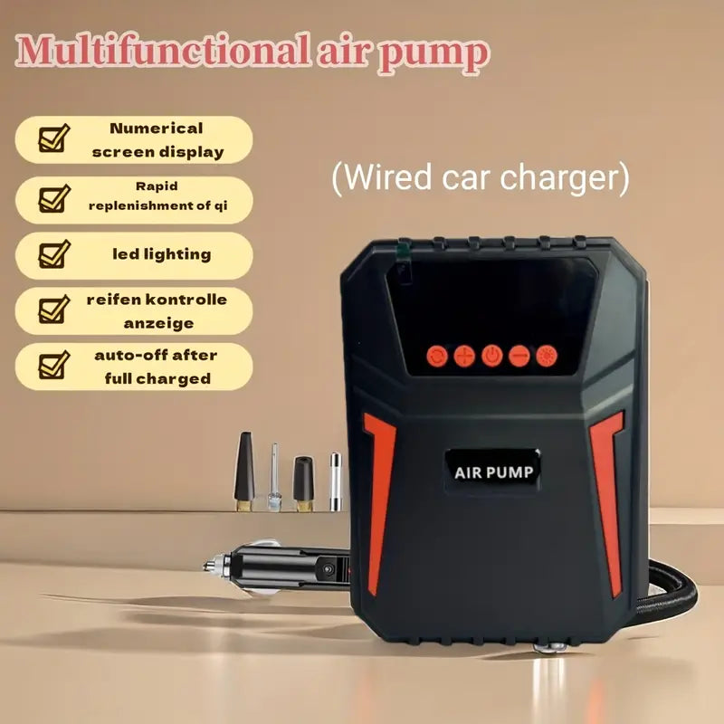Multifunctional Wired Inflatable Pump