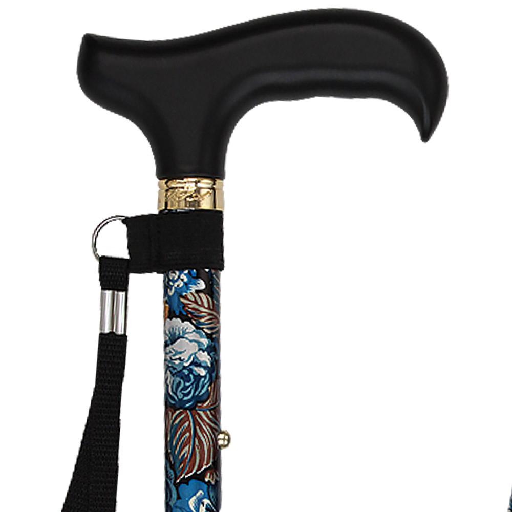 Evening Splendor Cane: Folding Adjustable with SafeTbase