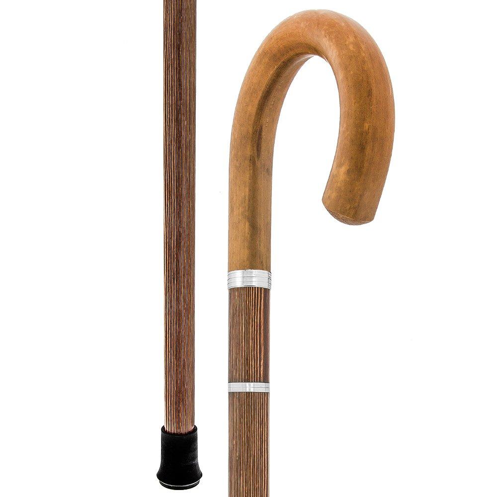 Luxury Brown Malacca Sword-Gadget Stick - Tourist Handle