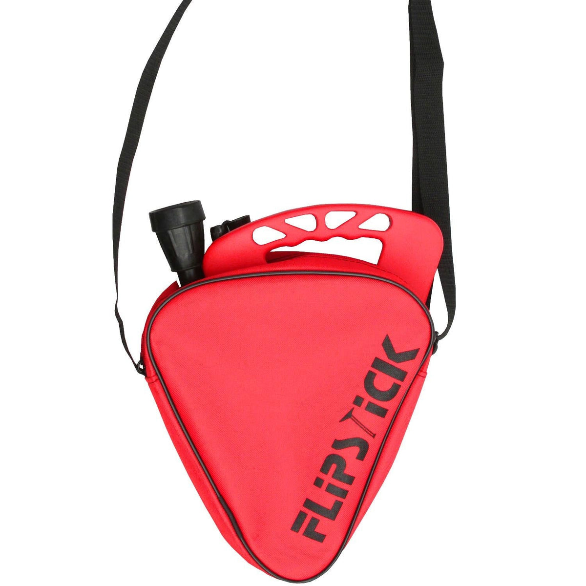 FlipStick Foldable Adjustable Seat Cane with Bag, Available in Black, Blue, and Red