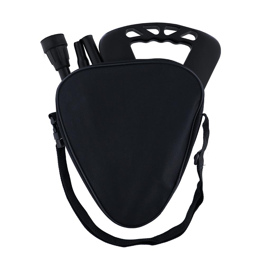 Flipstick: Folding Seat Cane Black - Incl. Bag, Non-Adj.