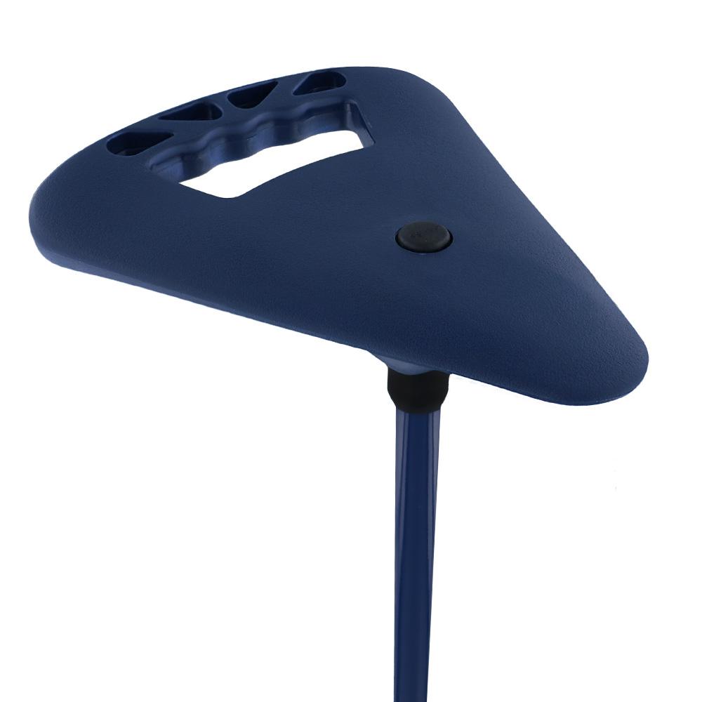 Flipstick Straight Non-Adjustable Seat Cane - Blue