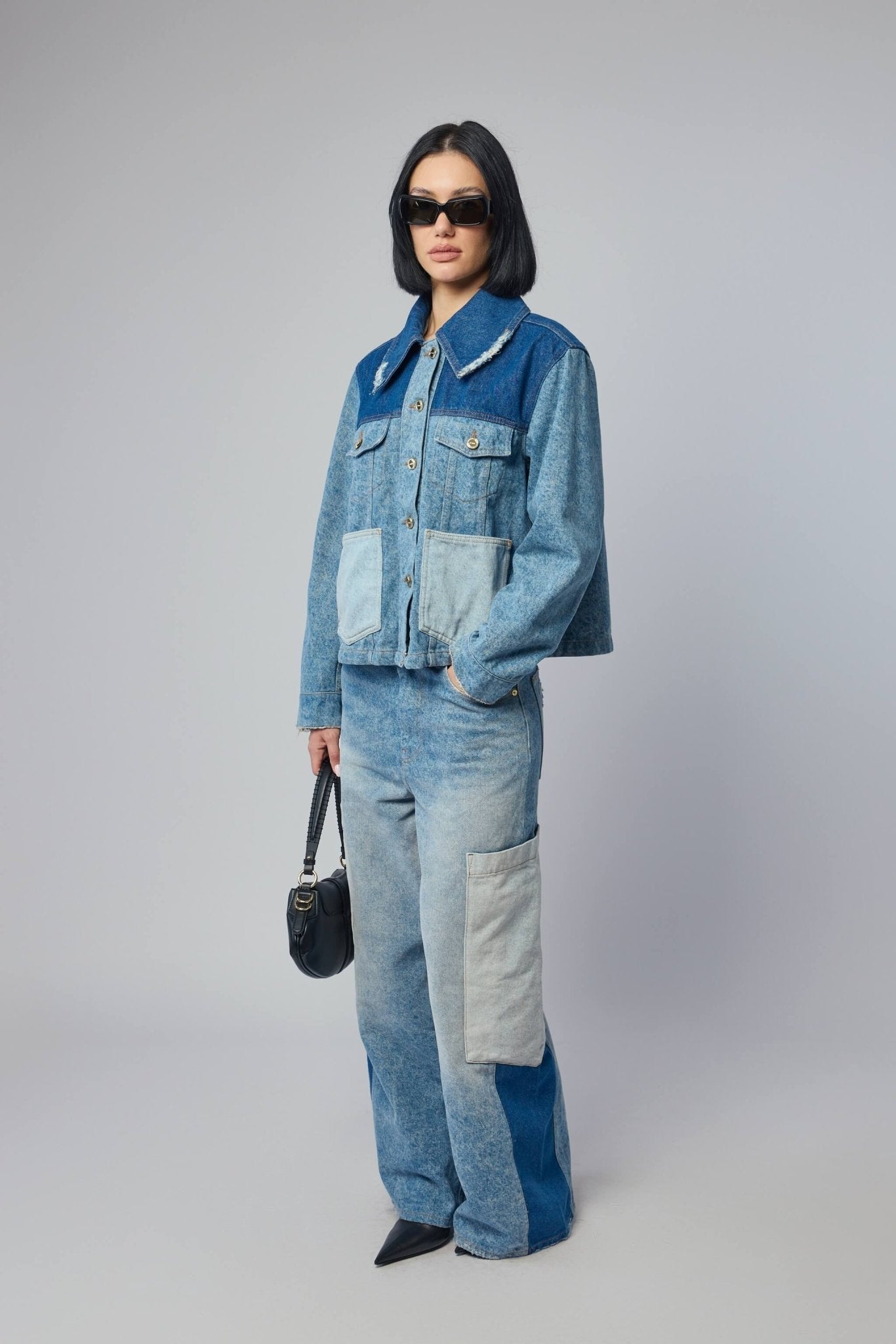 Vintage Patchwork Denim Jacket