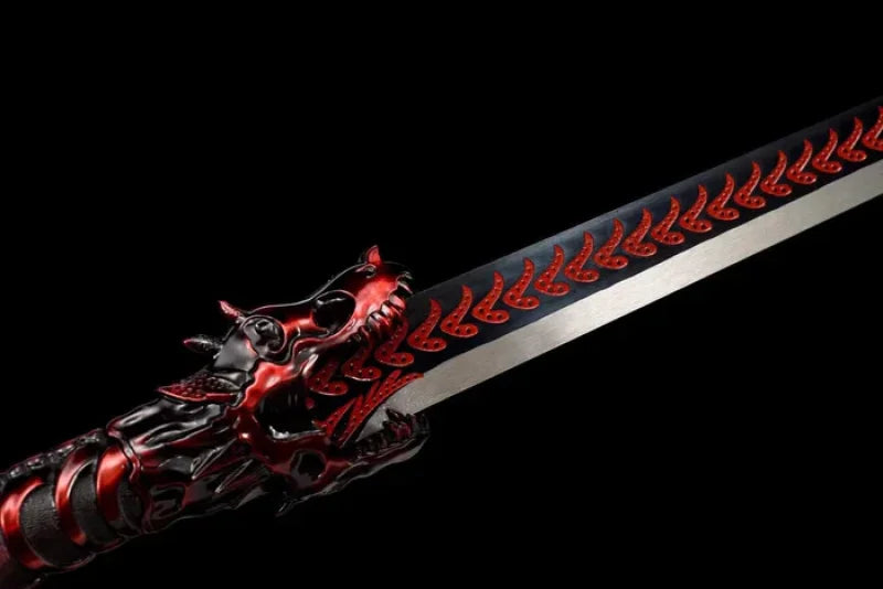 GS180 Handmade Red Wolf Chinese Sword With Red Blade(US ONLY)